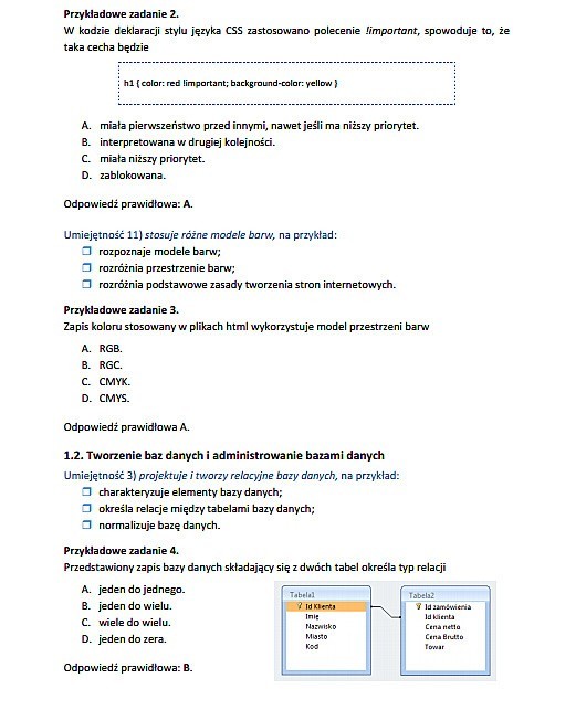 Nowy egzamin zawodowy 2014: TECHNIK INFORMATYK [ARKUSZE, PYTANIA]  