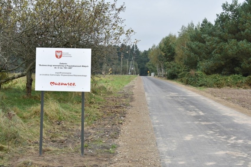 Zmodernizaowana droga na terenie gminy Rusinów ulatwi komunikację mieszkańcom