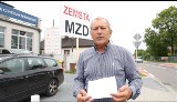 Protest przeciwko słupkom w Kielcach. Blokują wyjazd z parkingu przy ulicy Domaszowskiej. Zobacz film