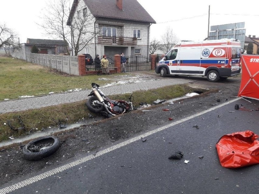 Śmiertelny wypadek motocyklisty koło Skierniewic....