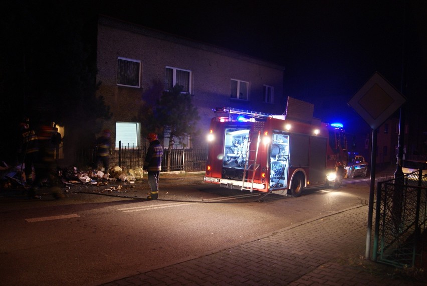 Pożar w Rybniku na Strzeleckiej. Podpalono plastiki