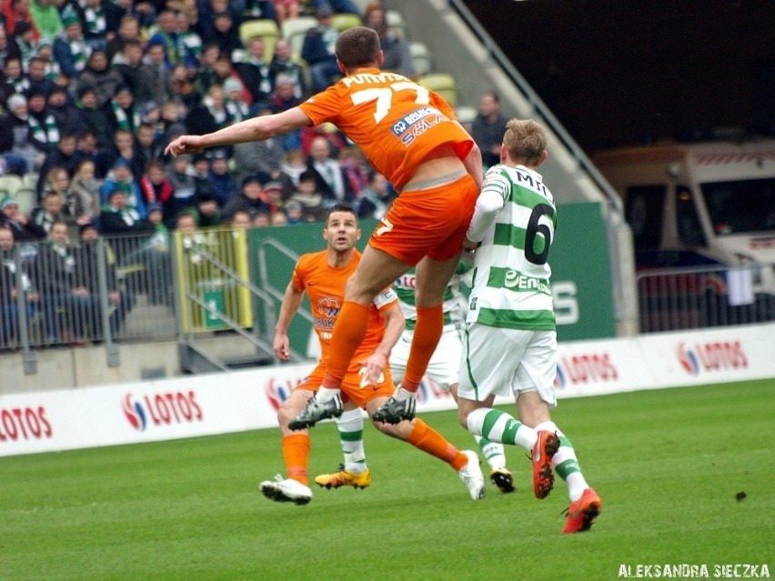 Artem Putiwcew w meczu z Lechią Gdańsk