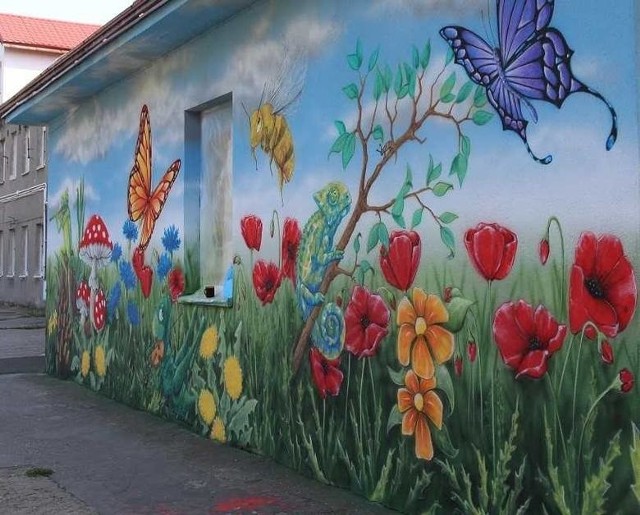 Mural przy ulicy Słonecznej