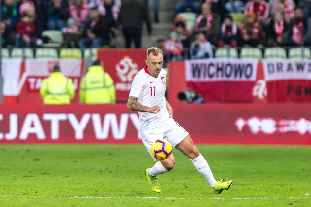 15.11.2018  gdansk. towarzyski mecz polska - czechy nz kamil grosicki fot. piotr hukalo / dziennik baltycki / polska press