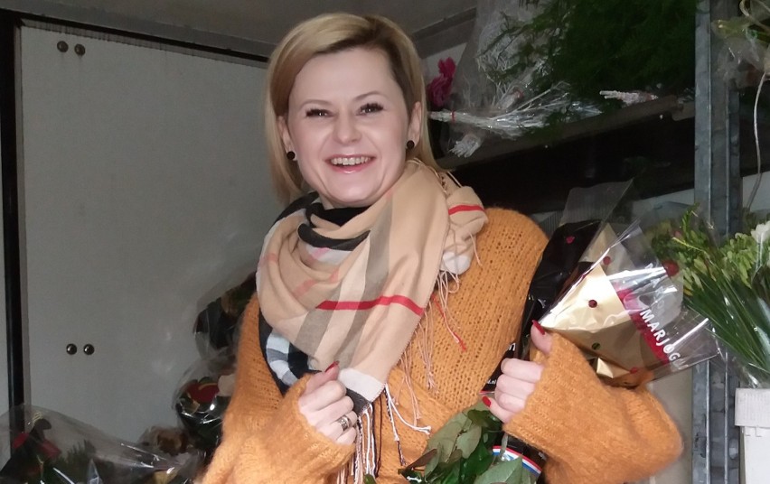 Florystka Monika Paprota-Jarosz, właścicielka "Kwiaciarenki"...