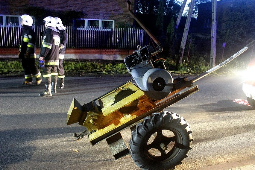 Mężczyzna został ranny w "nietypowym" wypadku w Gadce Starej