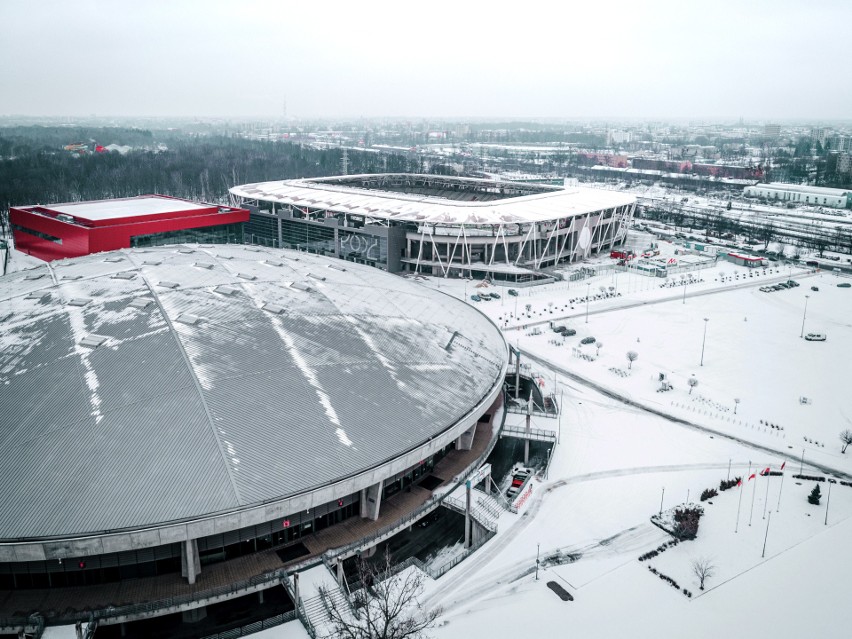 Najnowsze zdjęcia stadionu ŁKS im. Władysława Króla z drona. Nie ma starego napisu ŁKS