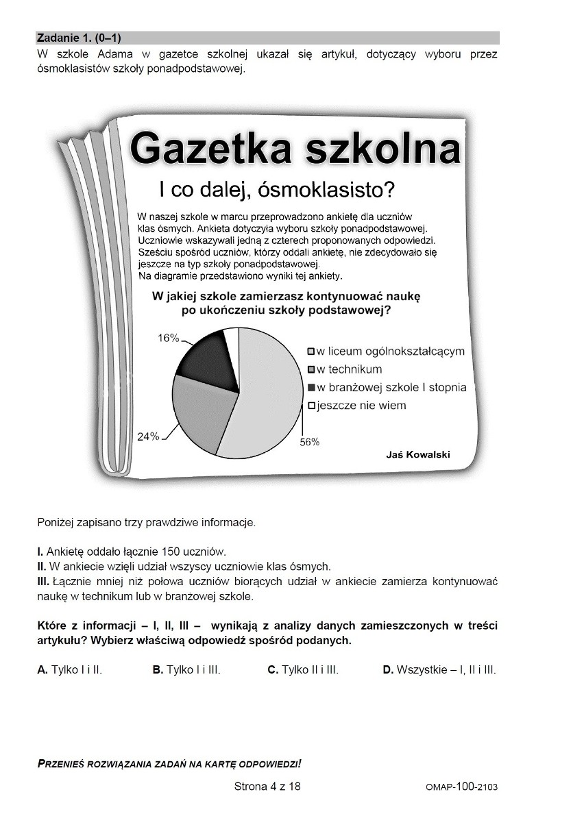 ODPOWIEDZI do egzaminu ósmoklasisty 18.03.2021 z matematyki...