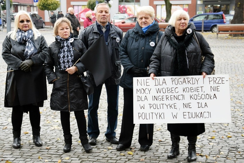 Czarny protest w Stargardzie. Kobiety dobitnie wyraziły swoje zdanie