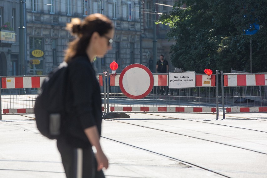 Na Basztowej idzie wolno, wkrótce większy koszmar kierowców