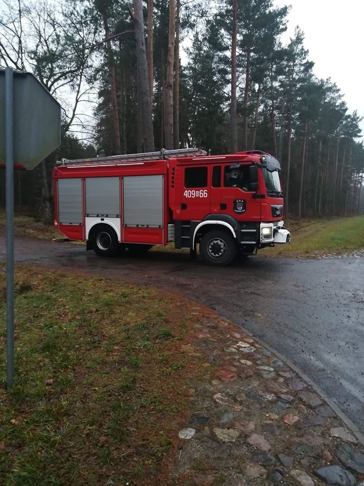 Dzisiaj (środa) zapaliła się ciężarówka z drewnem. Samochód...