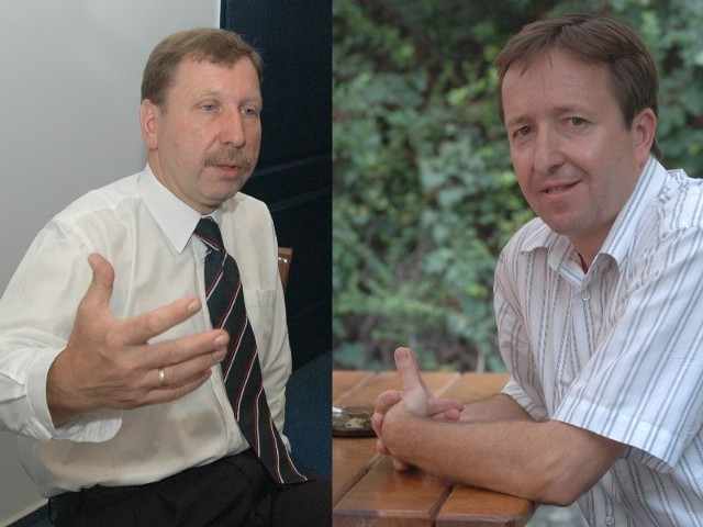 Henryk Maciej Woźniak (z lewej) i Witold Pahl - gorzowscy parlamentarzyści Platformy. Na liście wyborczej odpowiednio pod numerami: 22. i 17.
