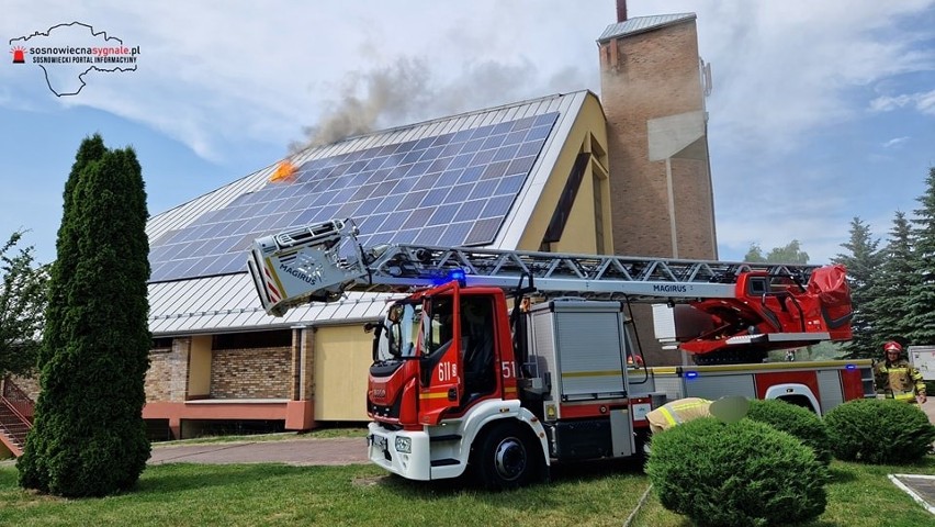 Pożar w kościele św. Floriana w Sosnowcu wybuchł w środowe...