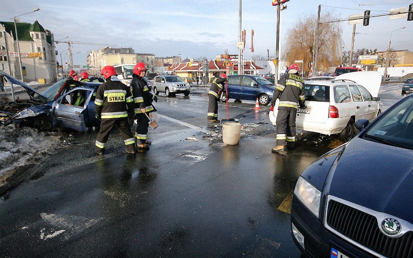 Grudziądz: Wypadek na skrzyżowaniu ul. Hallera i Włodka