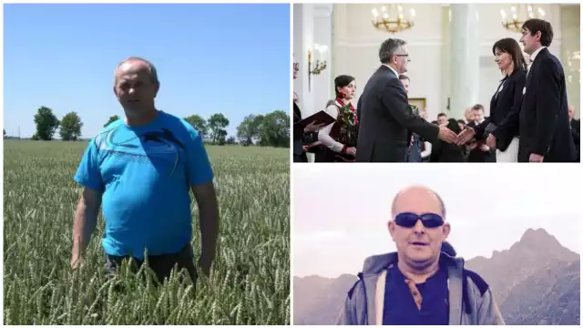 Z lewej: Grzegorz Krzemkowski, rolnik ze wsi Dębowo, z prawej - Iwona i Robert Bonieccy (Małszyce) oraz Grzegorz Stanny (Bródzki)