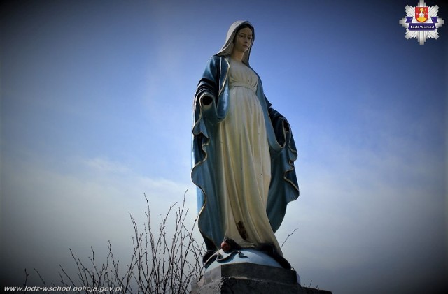 Figurkę Matki Bożej w kapliczce w Koluszkach zniszczył wandal