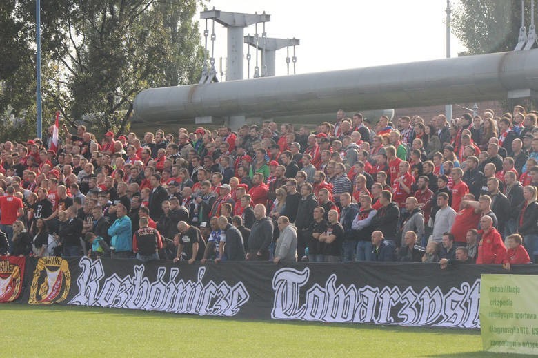 Kibice na meczu Widzew Łódź - GKS II Bełchatów