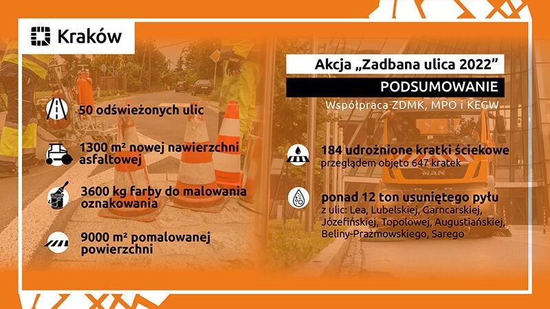 Kraków. Jak wygląda podsumowanie akcji „Zadbana ulica 2022”?