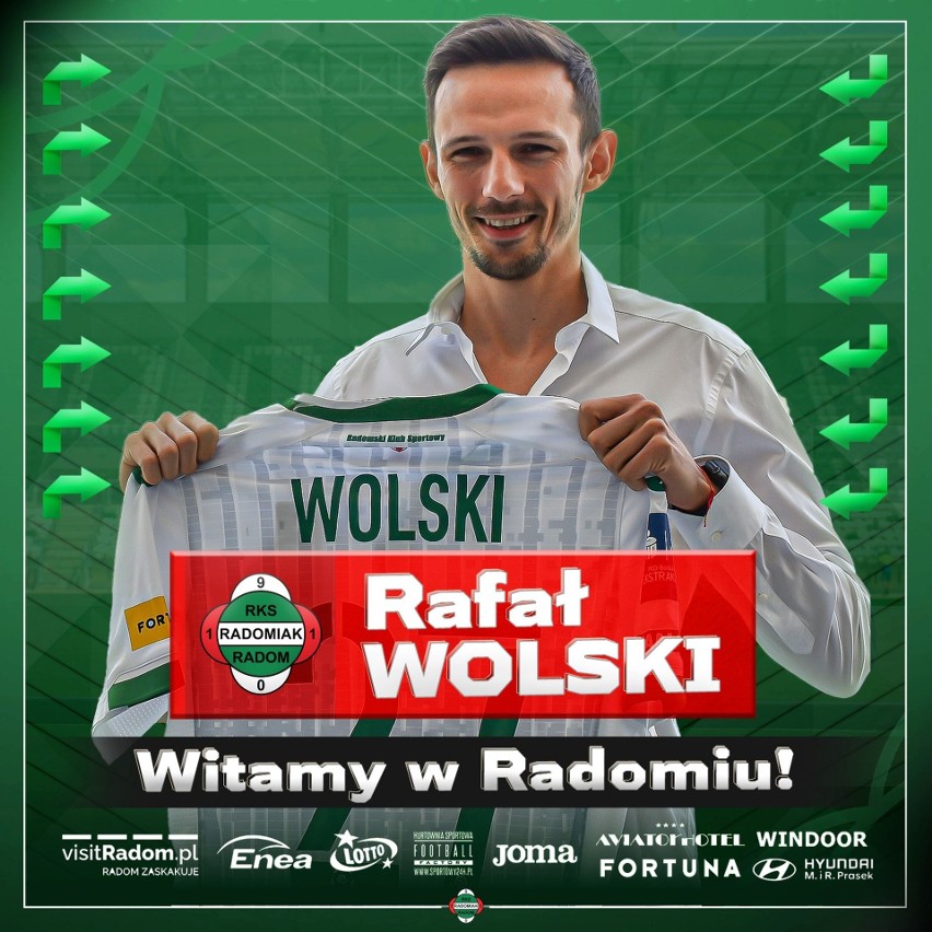 Rafał Wolski podpisał z Radomiakiem Radom dwuletni kontrakt.