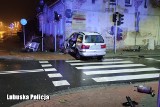 Nowa Sól. Pijany kierowca uciekał przed policjantami. Szaleńczą jazdę zakończył wjeżdżając w budynek 