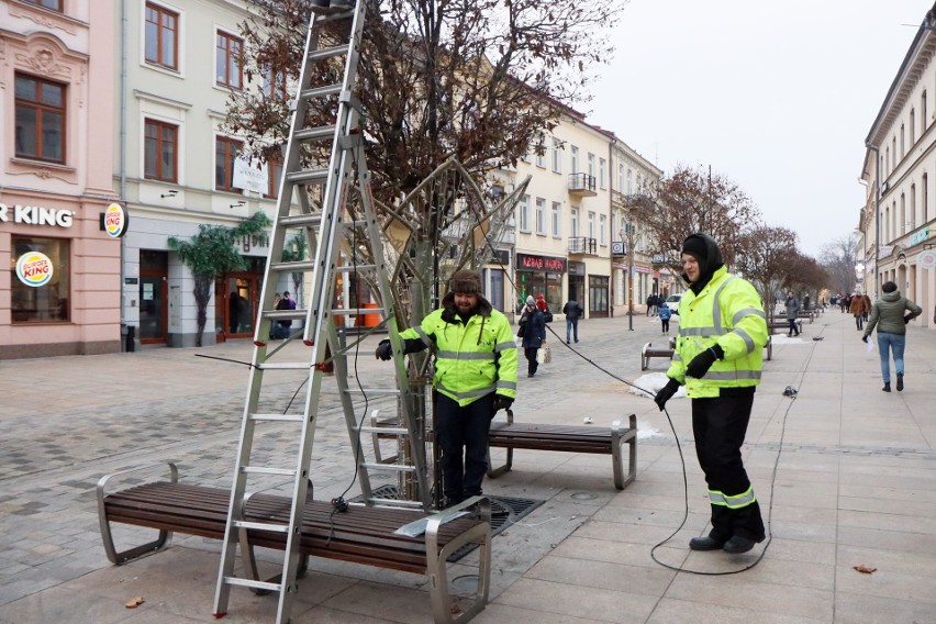 Iluminacje na ulicach, choinka przed ratuszem, kolędy. Lublin tuż, tuż przed inauguracją Festiwalu Bożego Narodzenia