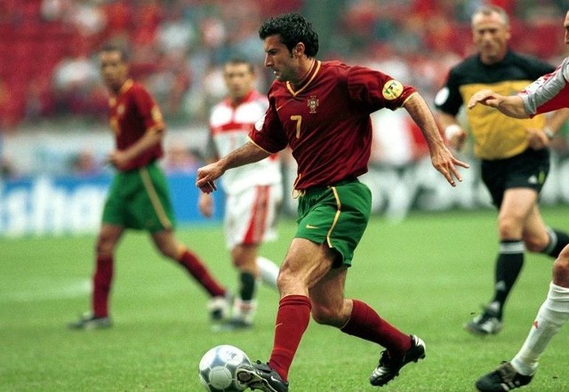 Luis Figo w barwach reprezentacji Portugalii