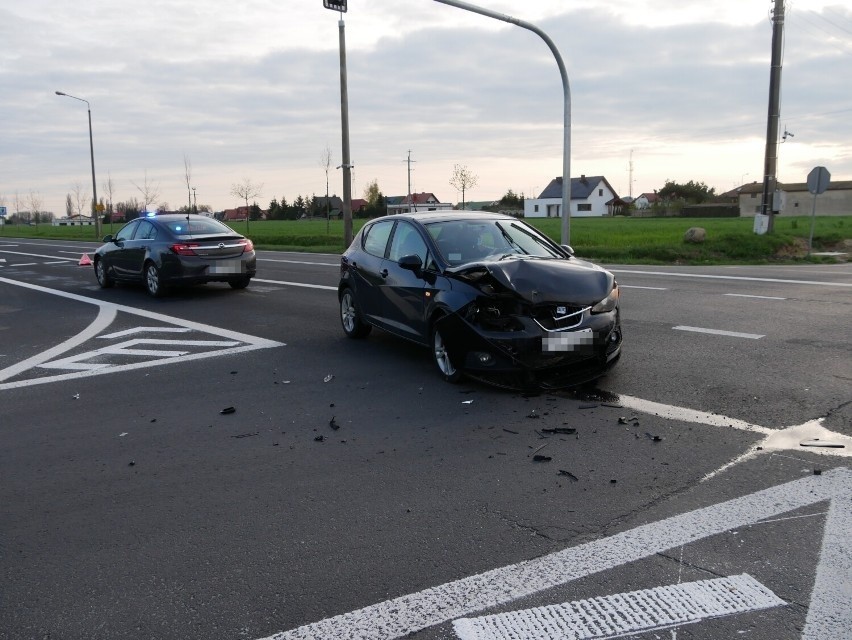 Kolizja na obwodnicy Grodziska Wielkopolskiego.