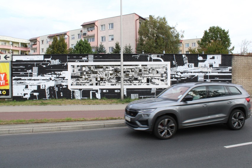 Mural powstał przy ulicy Krakusa i Wandy w Koszalinie.