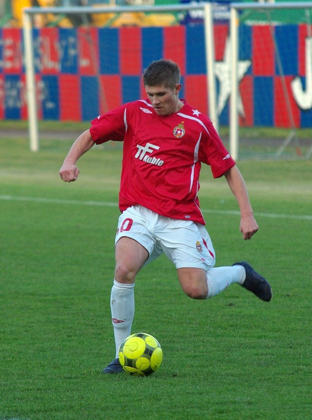Sebastian Janik jeszcze w barwach Wisły Kraków (2009)