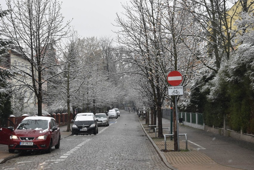 Zima w kwietniu? Tak wyglądało dziś (1.04) Opole.