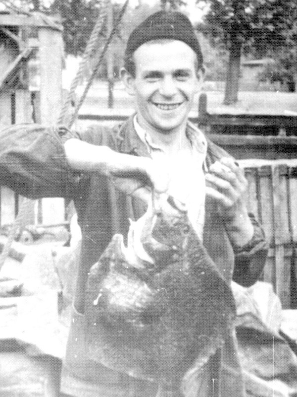 Józef Śnioszek, jeden z rybaków, którzy zginęli na morzu.  