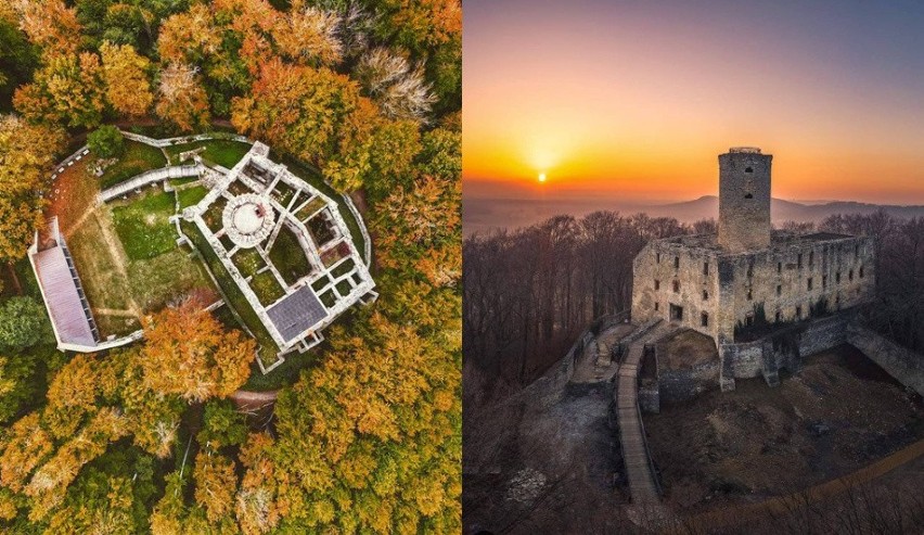 Zamek Lipowiec w Wygiełzowie. Przepiękna średniowieczna twierdza. Zobacz wyjątkowe zdjęcia na Instagramie [ZDJĘCIA]