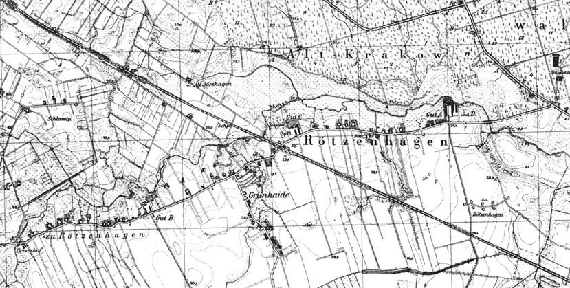 Boleszewo na mapie z 1935 roku.