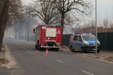 Pożar przy ulicy Grottgera. Palił się plac, na którym ma powstać centrum handlowe