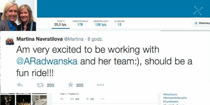 Martina Navratilova: Rekordzistka wszech czasów konsultantką Agnieszki Radwańskiej [WIDEO]