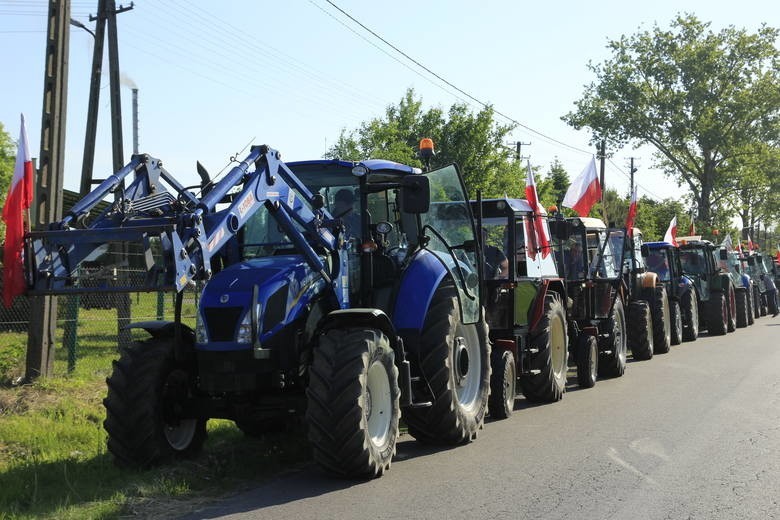 Protest rolników 9 maja pod Łęczycą. Droga zablokowana....