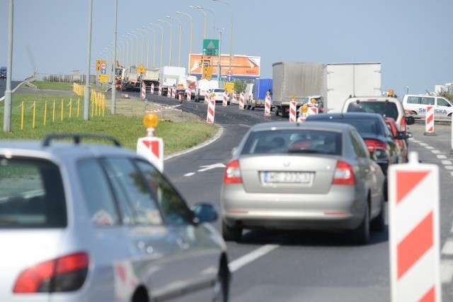 Wjazd do Poznania od strony Kórnika (węzła Krzesiny autostrady A2) oznacza stanie w wielkim korku