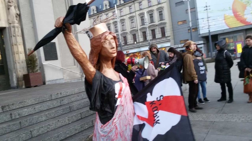 Strajk Kobiet na katowickim Rynku, 8 marca 2018 r.