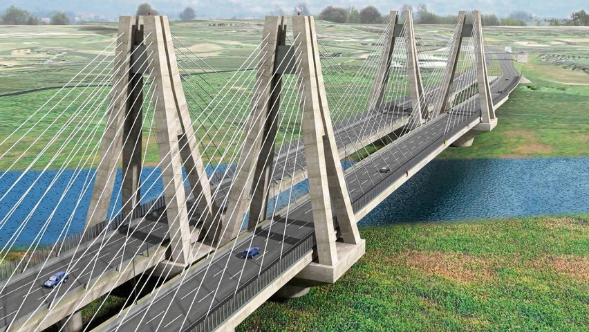 Tak będzie wyglądać most wantowy na Wiśle w Krakowie, który...