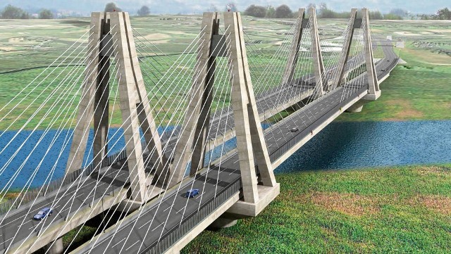 Tak będzie wyglądać most wantowy na Wiśle w Krakowie, który ma powstać w ciągu trzech lat...