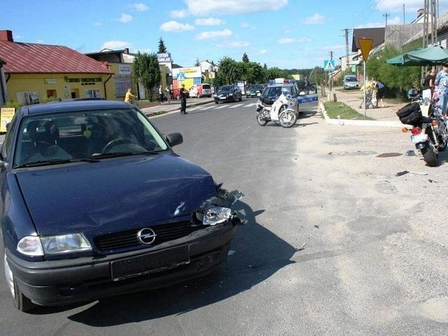 Motocyklista trafił do szpitala