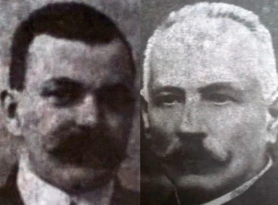 Bohaterowie drukarskiej historii: Karol Tołłoczko (od lewej) i Benedykt Filipowicz