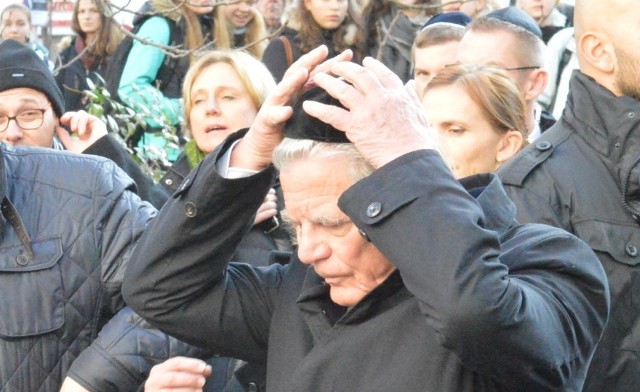 Wizyta prezydenta Niemiec Joachima Gaucka w 78. rocznicę nocy kryształowej w Cottbus