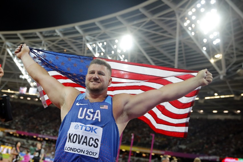 Joe Kovacs (USA) - srebrny medal w pchnięciu kulą
