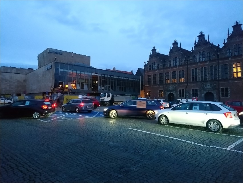 Samochodowy protest w Gdańsku, 30.10.2020