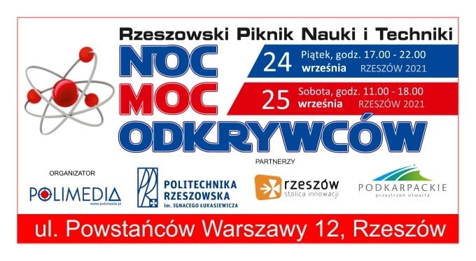 24 września startuje Moc Odkrywców - Rzeszowski Piknik Nauki i Techniki. Z koncertem muzyki elektronicznej 