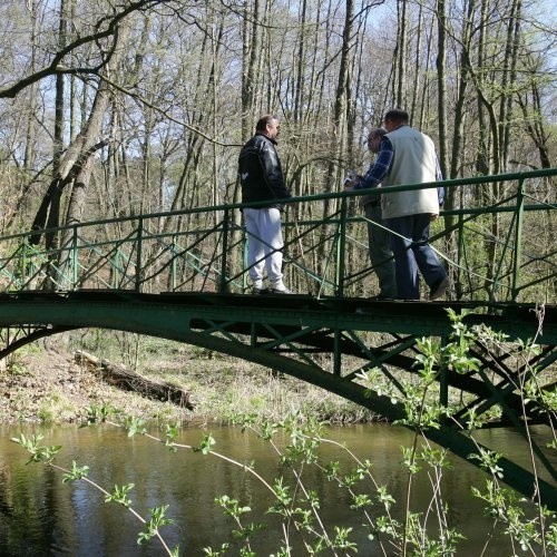 To unikalny most nitowany przerzucony nad Płonią. Wybudował go prawdopodobnie właściciel Pomorskiej Fabryka Papieru Hohenkrug, który w 1872r. odkupił papiernię od dotychczasowych właścicieli, tj. rodziny Münch.