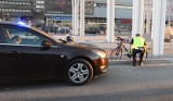 Potrącenie rowerzysty przy Mickiewicza [zdjęcia]