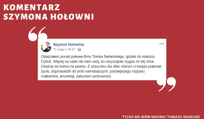 „Tylko nie mów nikomu": Film Sekielskiego wywołuje ogromne emocje. Hołownia: Rzygać mi się chce ZOBACZ KOMENTARZE [16. 5. 2019 r.]