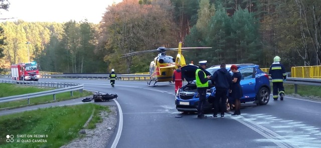 Tak wyglądała akcja ratownicza po wypadku na trasie Płazowo - Tuchola